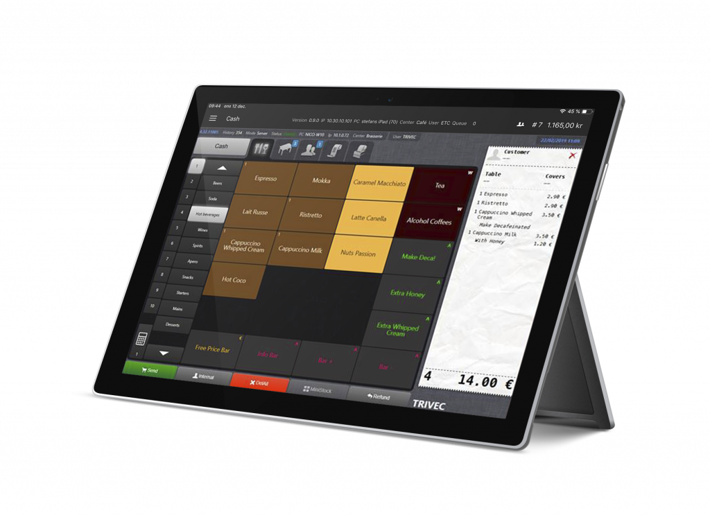 Trivec Go een mobiel kassasysteem voor restaurants