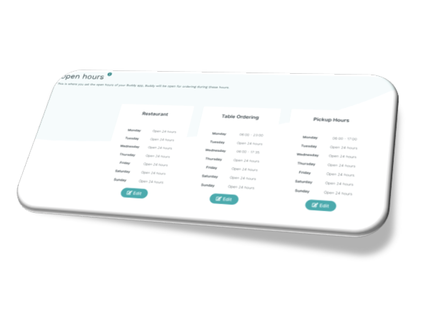 Trivec Buddy Opening Hours Split-up