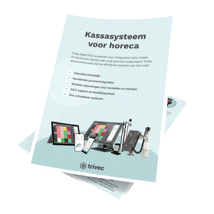 Kassasysteem voor horeca product folder